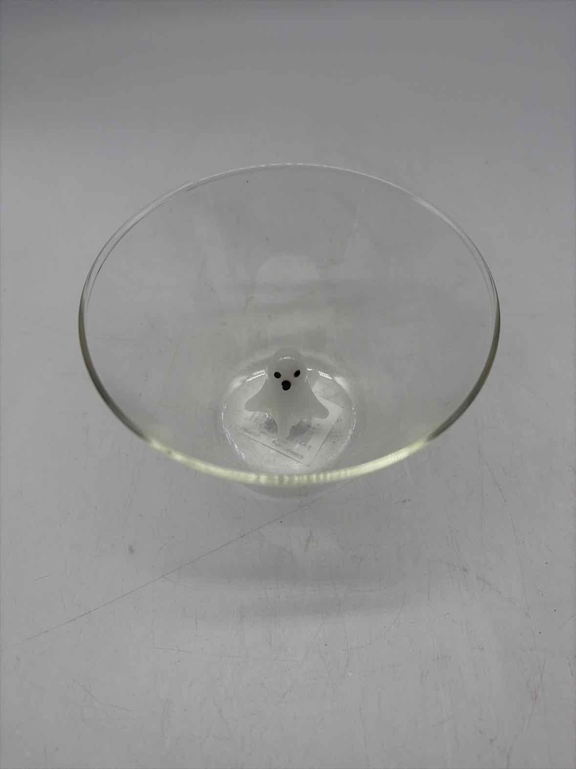 Mud Pie Clear Glass Ghost Candy Bowl Halloween | True Fashionistas.
