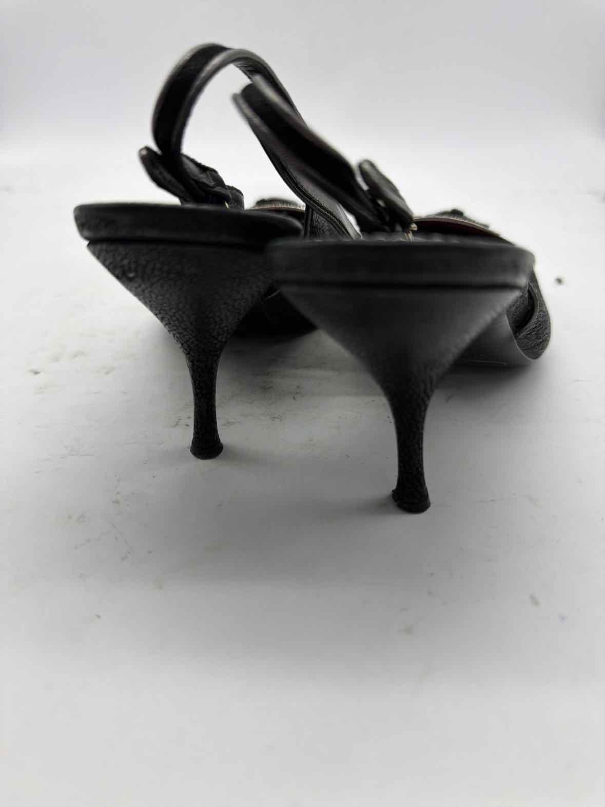 Pre-Owned Prada Black Size 6 Slingback Heels | True Fashionistas.
