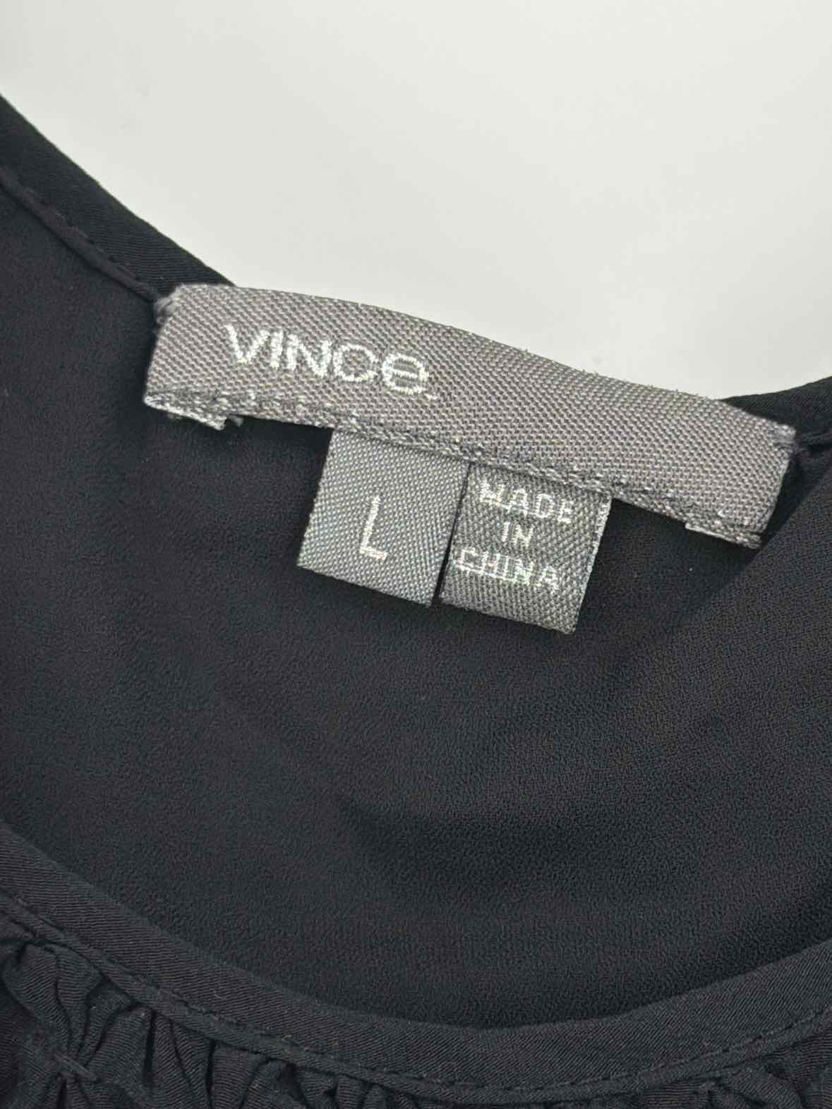 Pre-Owned Vince Black Size Large Short Sleeveless Dress | True Fashionistas.