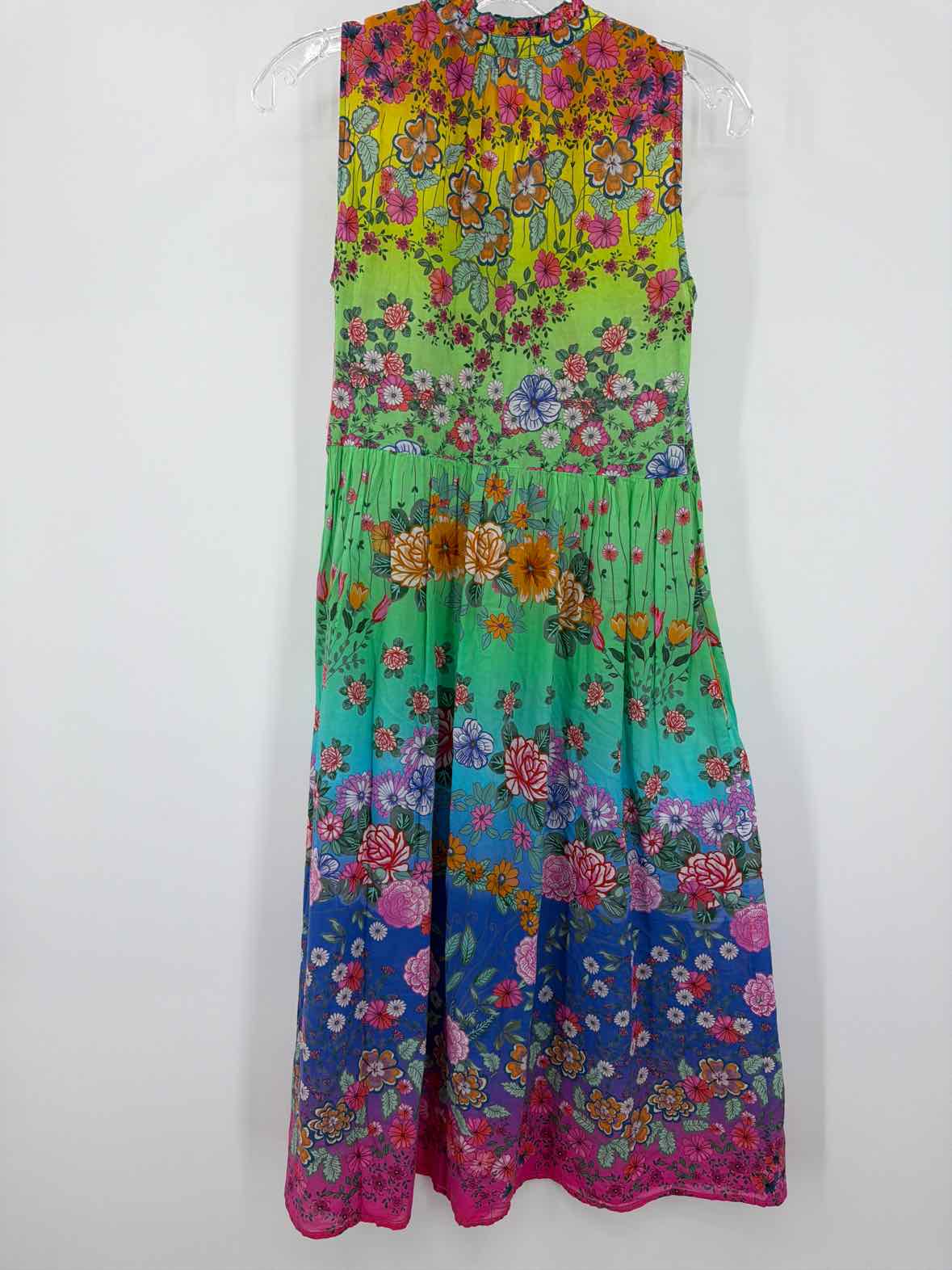 Pre-Owned Johnny Was Green Size XXS Long Sleeveless Dress | True Fashionistas.