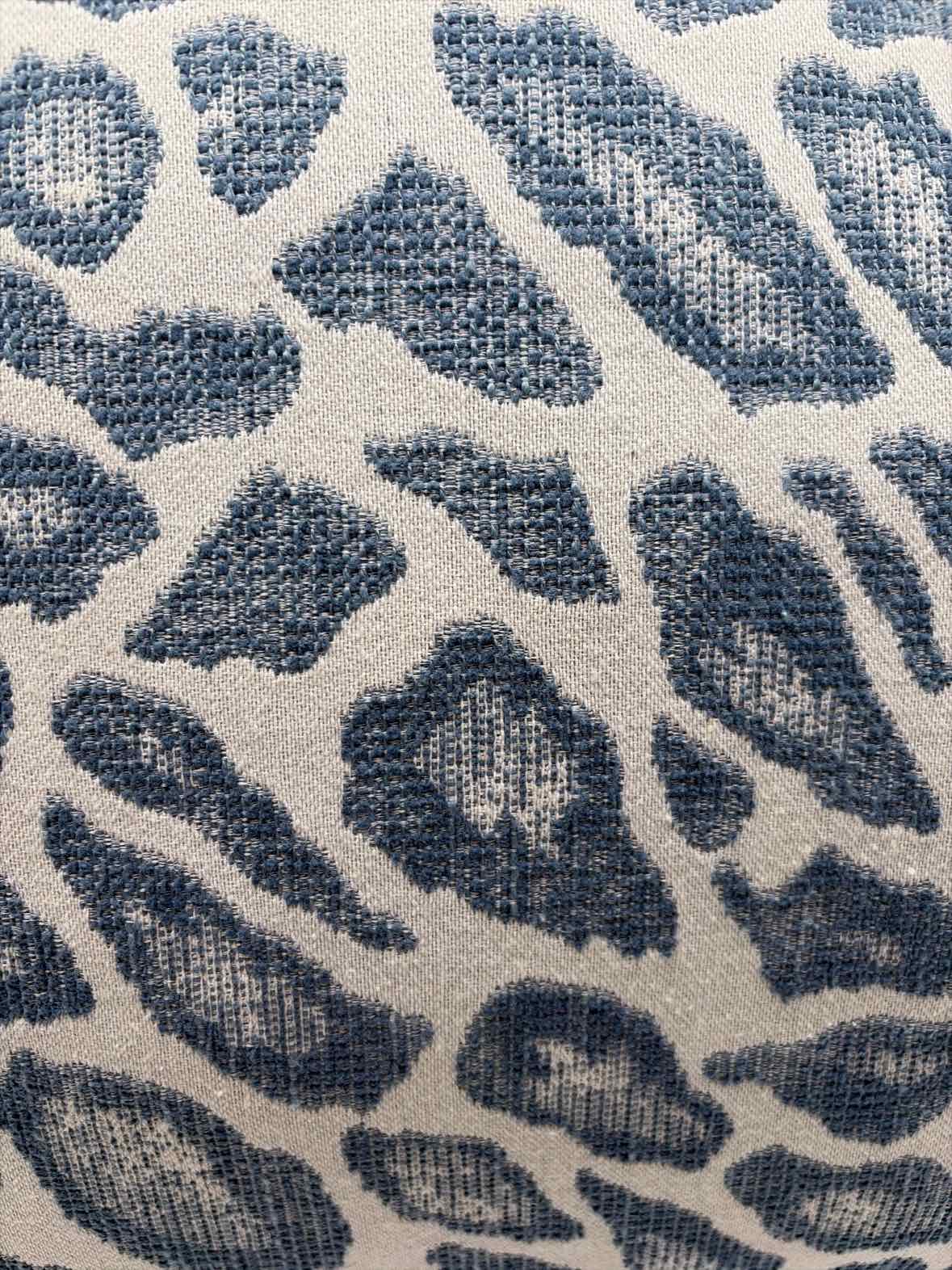 PiuBelle Blue & Ivory Animal Print Pillow | True Fashionistas.