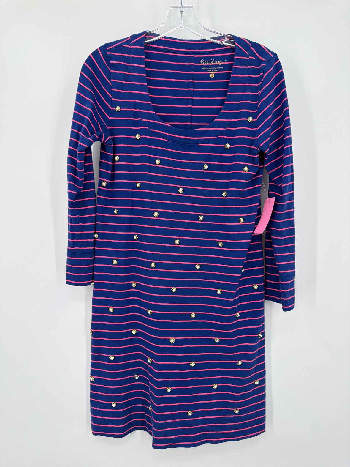 Pre-Owned Lilly Pulitzer Blue Size Small Short Long Sleeve Dress | True Fashionistas.