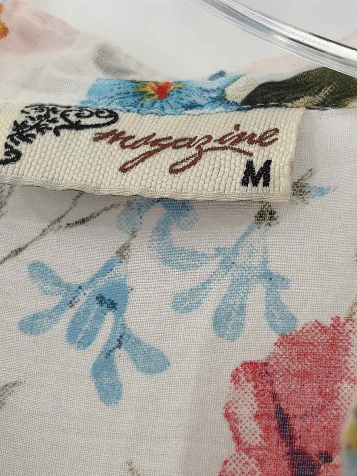 Magazine White Size Medium Blouse | True Fashionistas.