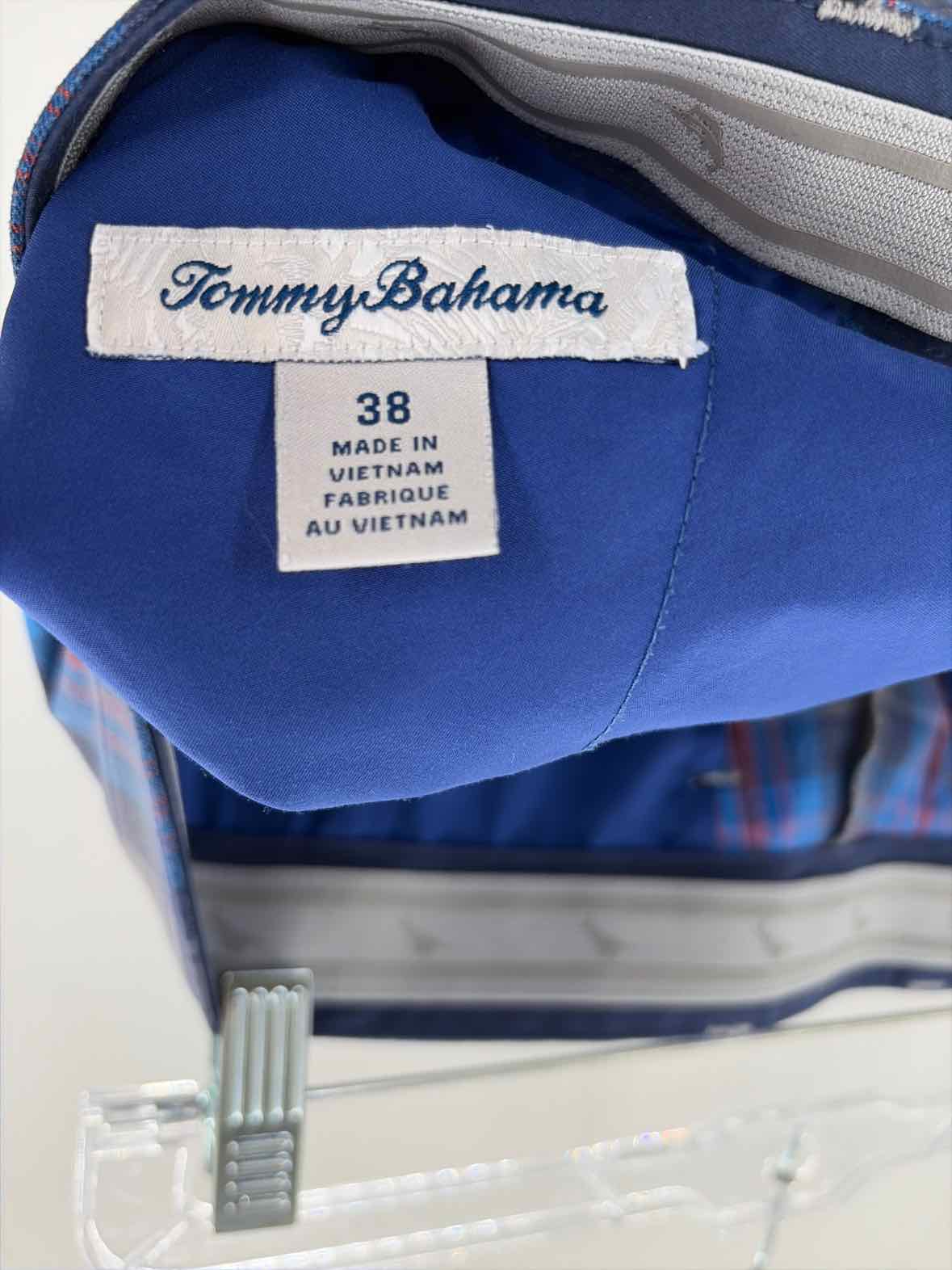 Tommy Bahama Blue Size 38 Plaid Men's Shorts | True Fashionistas.