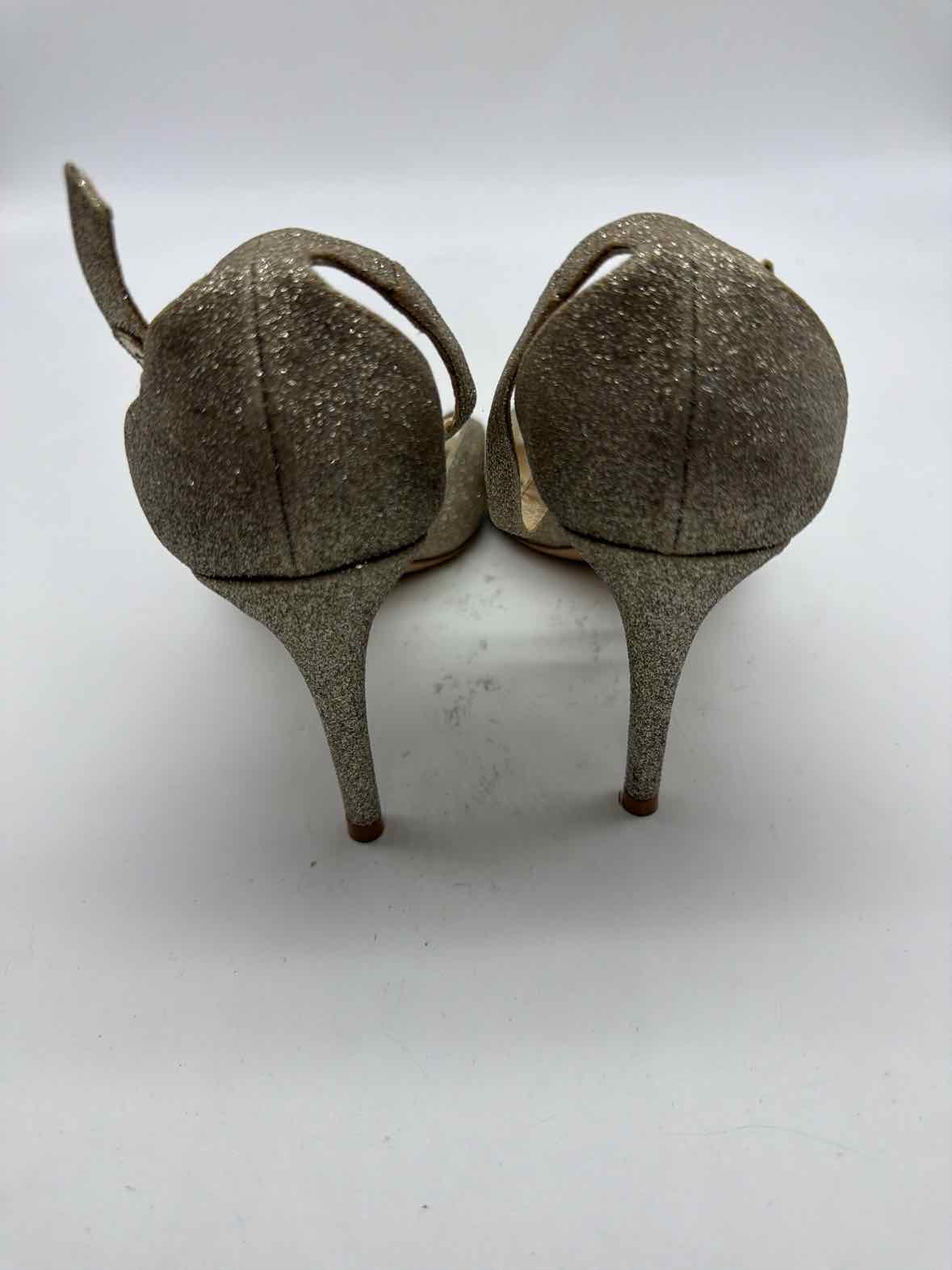 Pre-Owned Jimmy Choo Gold Size 5.5 Strappy Heels | True Fashionistas.