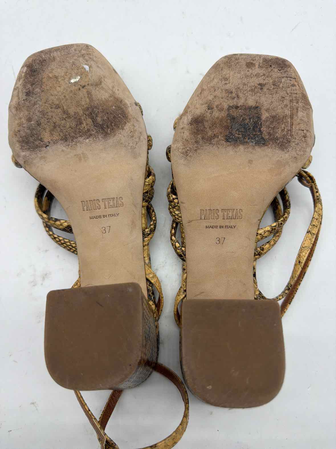 Pre-Owned Paris Texas Tan Size 7 Block Heel Heels | True Fashionistas.