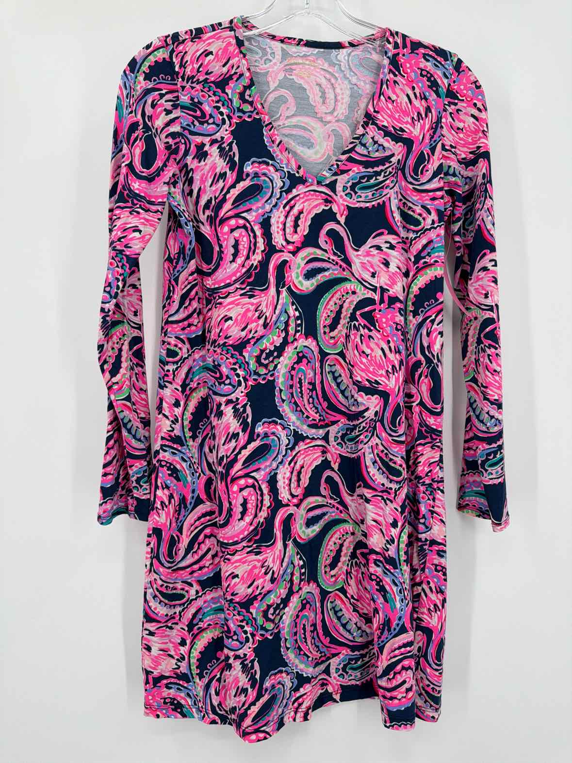 Pre-Owned Lilly Pulitzer Pink Size XXS Short Long Sleeve Dress | True Fashionistas.