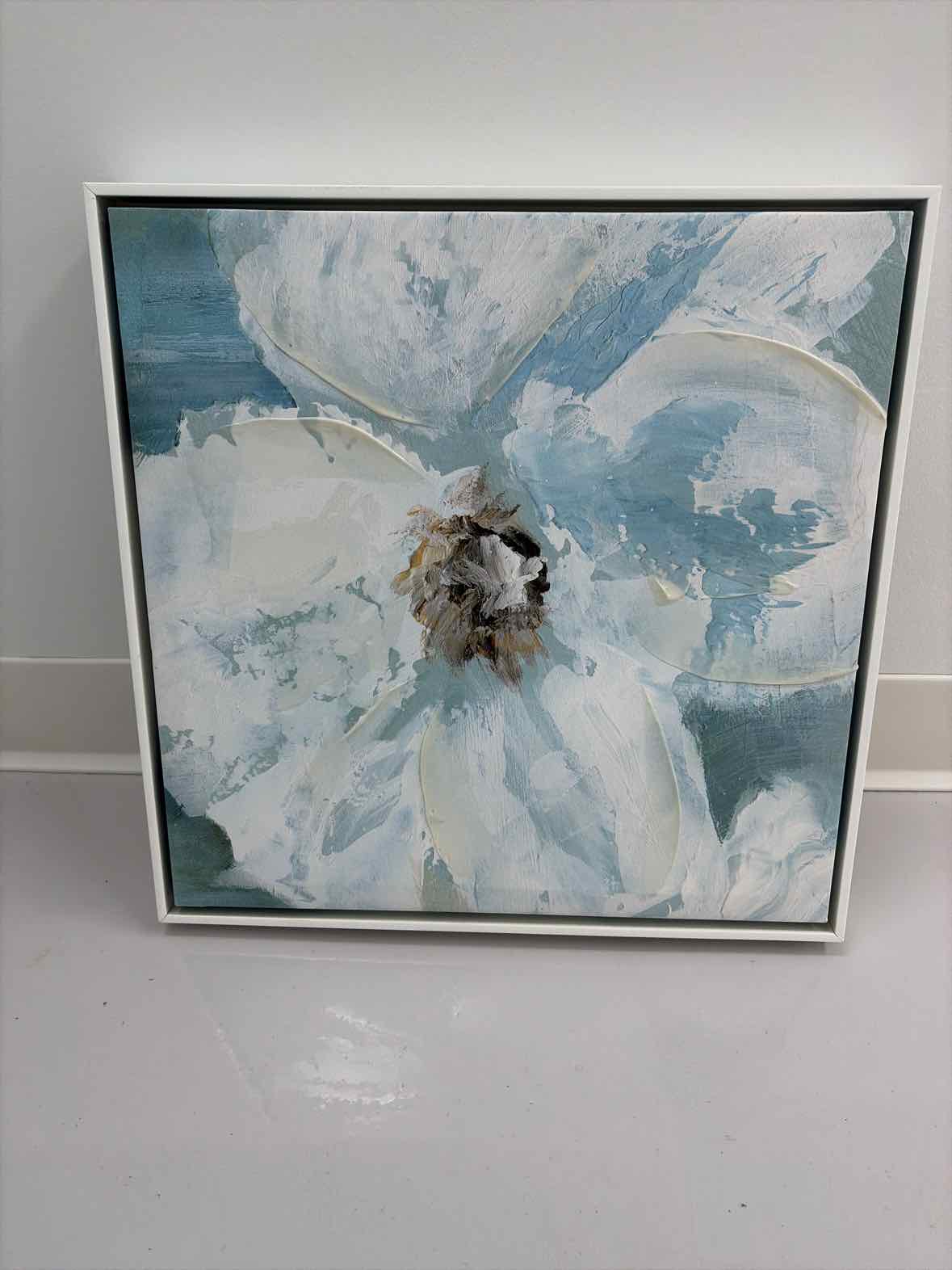 White & Blue Canvas Art Work | True Fashionistas.
