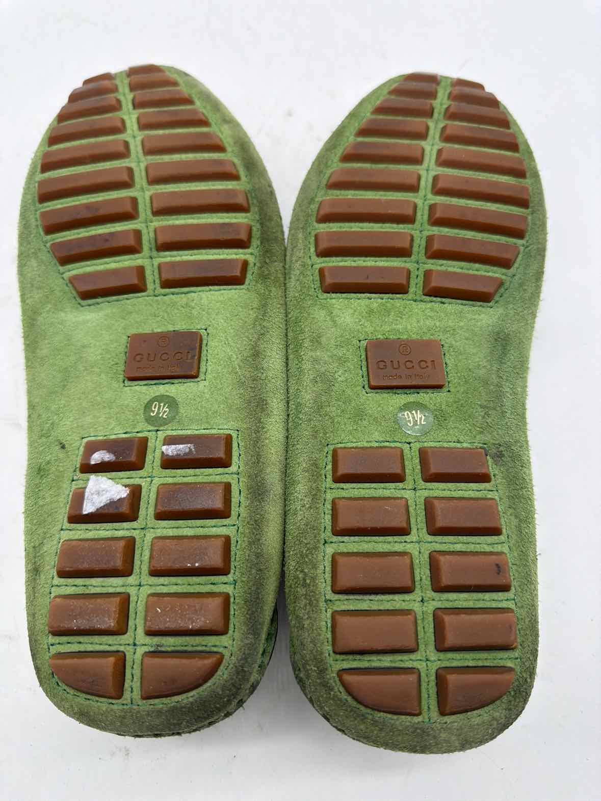 Pre-Owned Gucci Green 9.5 drivers Men's Slip On | True Fashionistas.