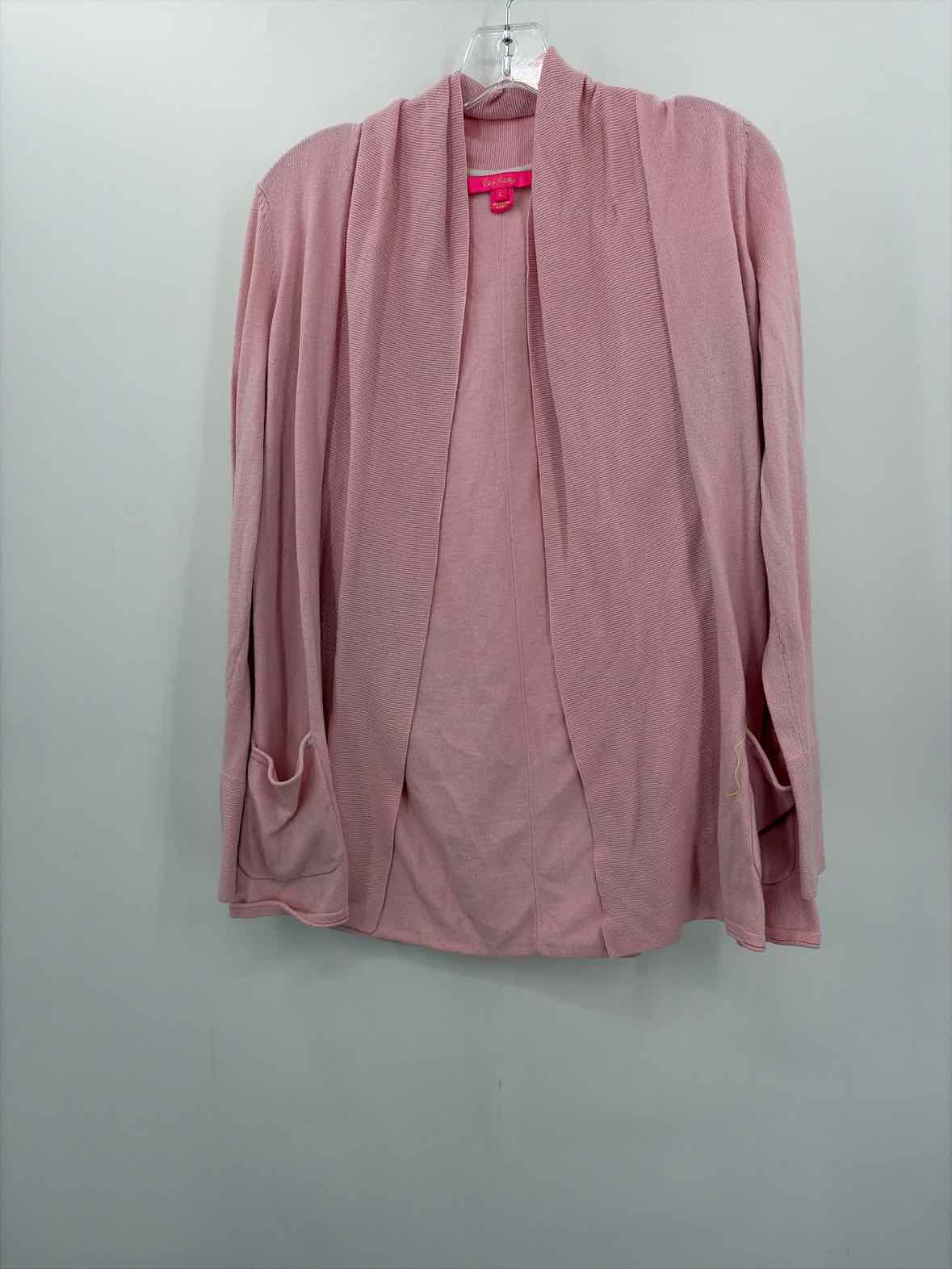 Pre-Owned Lilly Pulitzer Pink Size Small Cardigan Sweater | True Fashionistas.