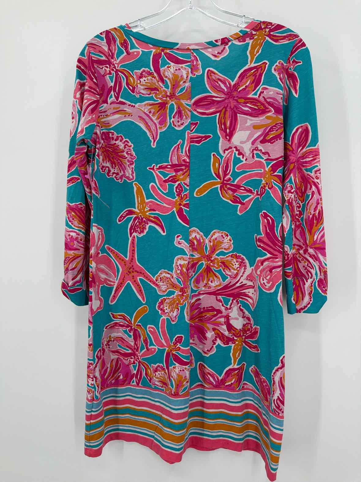 Pre-Owned Lilly Pulitzer Blue Size Small Short Long Sleeve Dress | True Fashionistas.