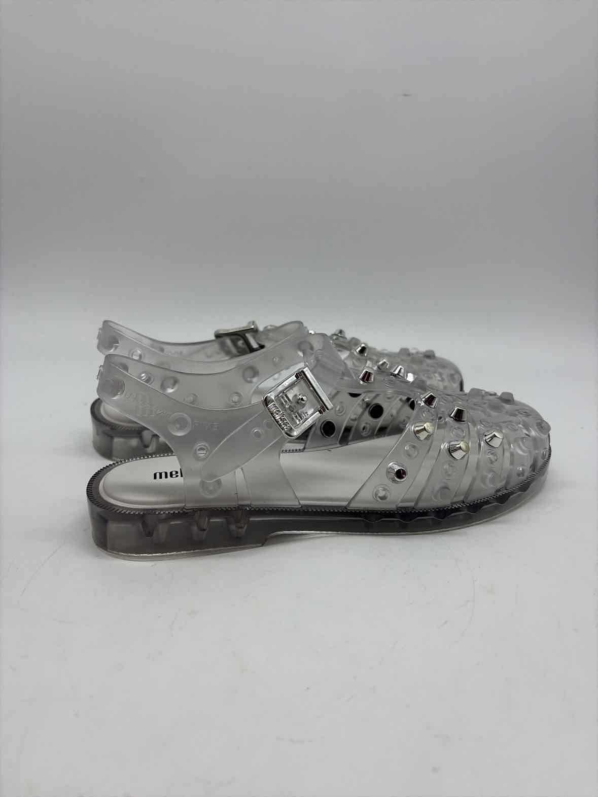 Pre-Owned Melissa White Size 7 Caged Sandals | True Fashionistas.
