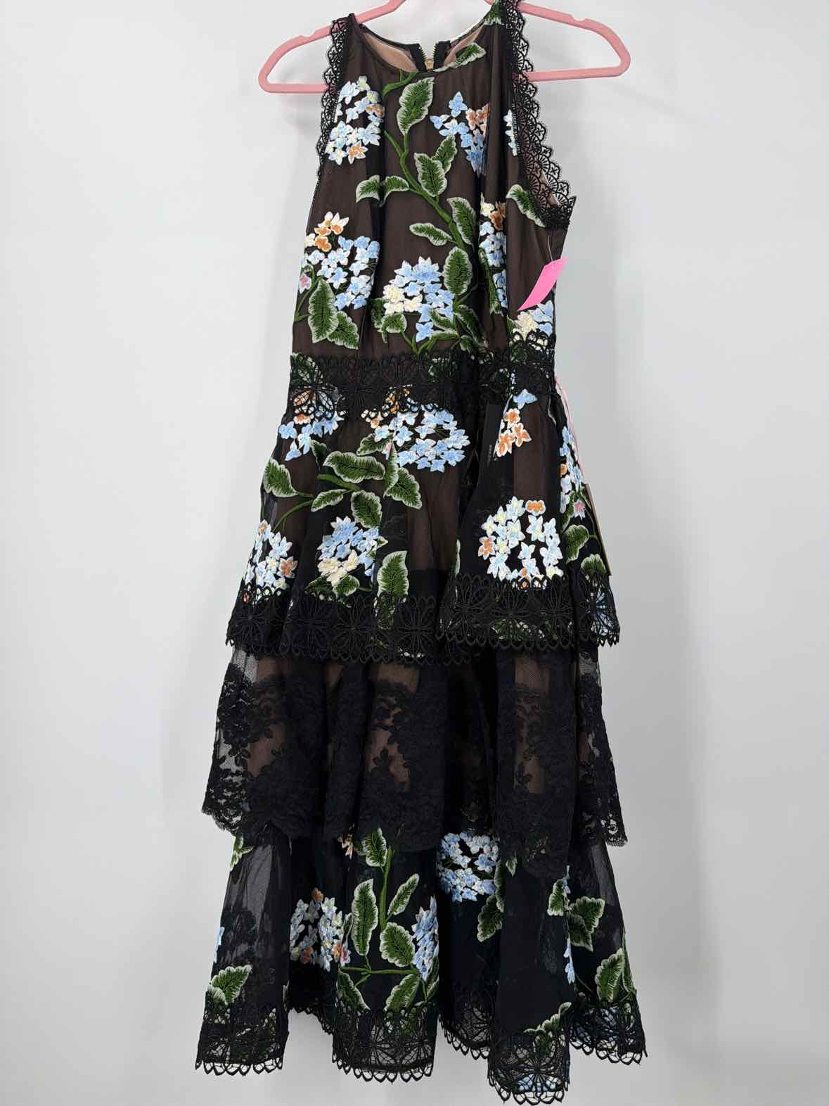 Pre-Owned Bronx & Banco Black Size XL Cocktail Midi Evening Gown | True Fashionistas.