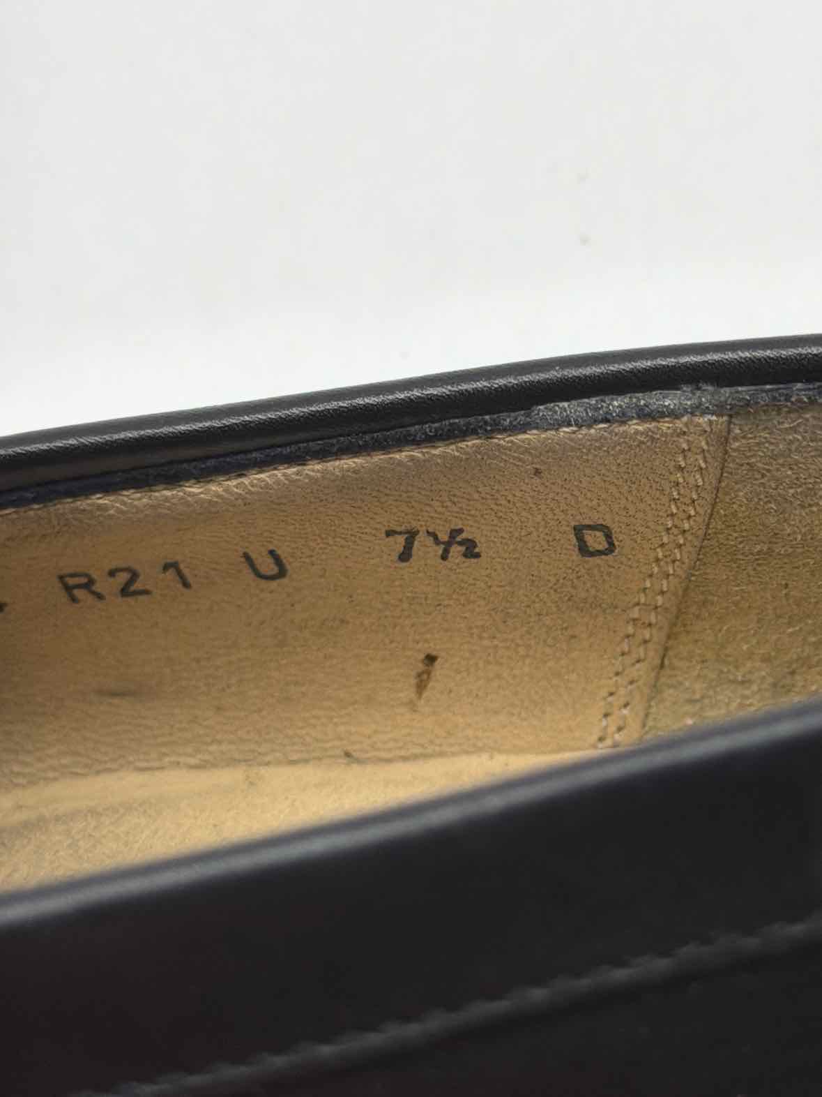 Pre-Owned Salvatore Ferragamo Black 7 Slip On Men's Dress Shoes | True Fashionistas.
