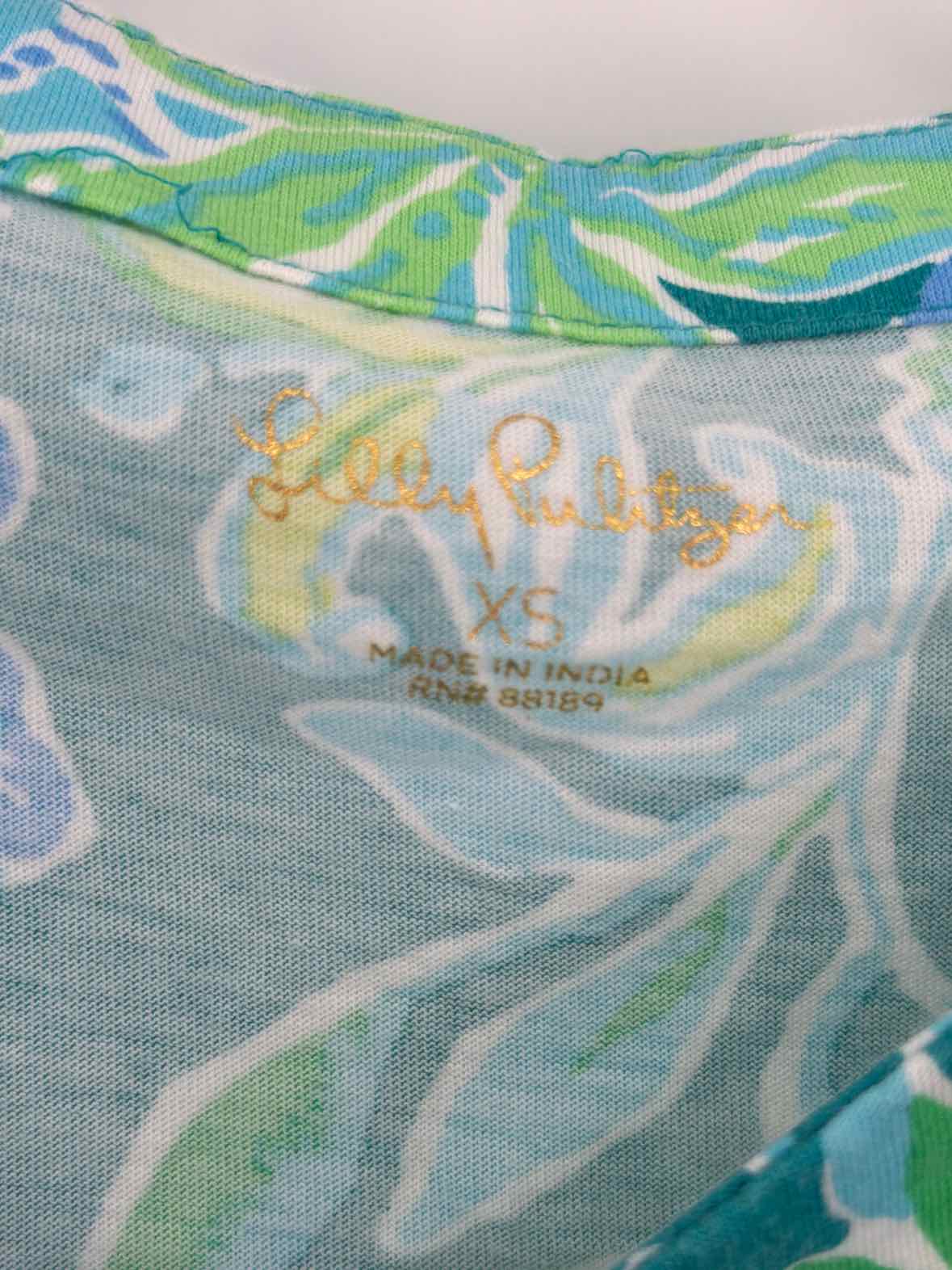 Pre-Owned Lilly Pulitzer Green Size XS Short Long Sleeve Dress | True Fashionistas.