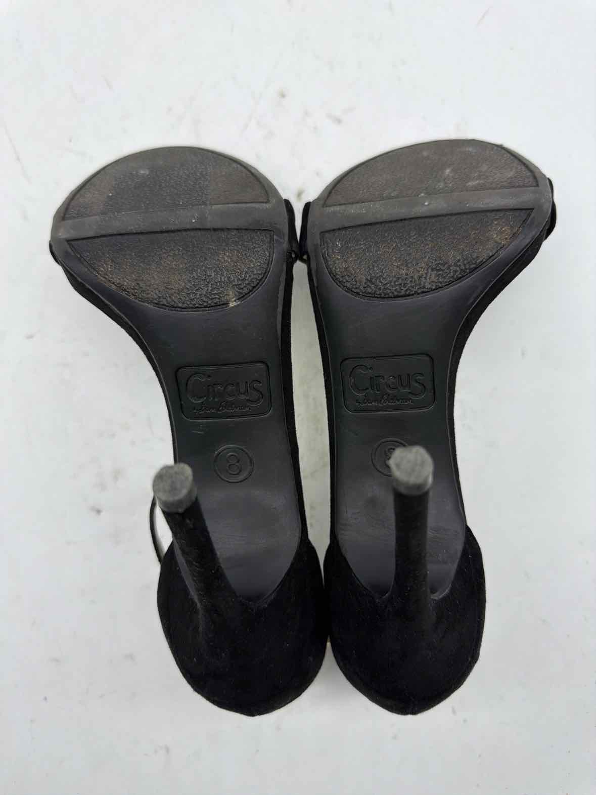 Pre-Owned Circus NY Black Size 8 Ankle Strap Heels | True Fashionistas.