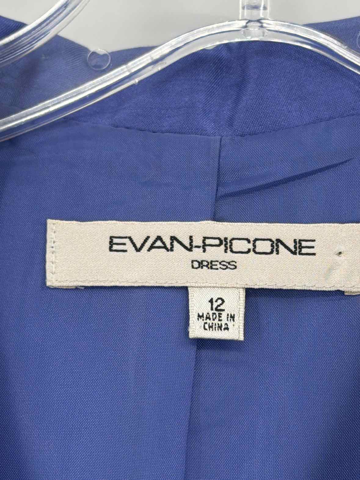 Pre-Owned Evan Picone Blue Size 12 Short Sleeveless Dress | True Fashionistas.
