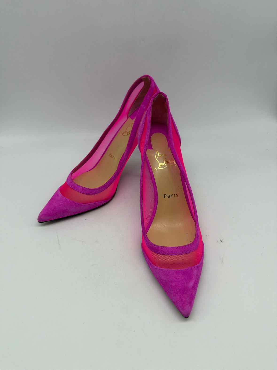 Pre-Owned Christian Louboutin Pink Size 38 Pump Heels | True Fashionistas.