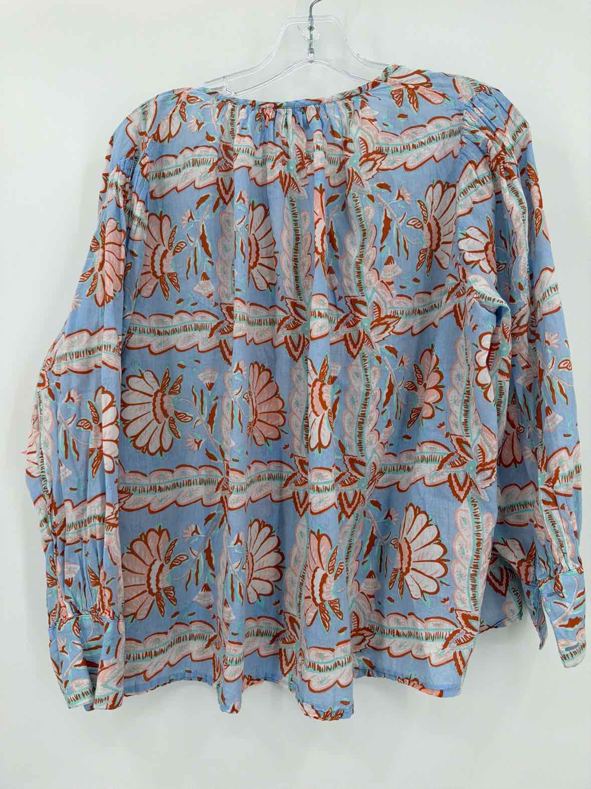 Pre-Owned Antik Batik Blue Size Medium Blouse | True Fashionistas.