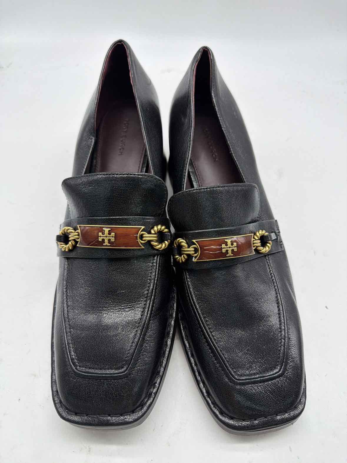 Pre-Owned Tory Burch Black Size 11 Slip On Heels | True Fashionistas.