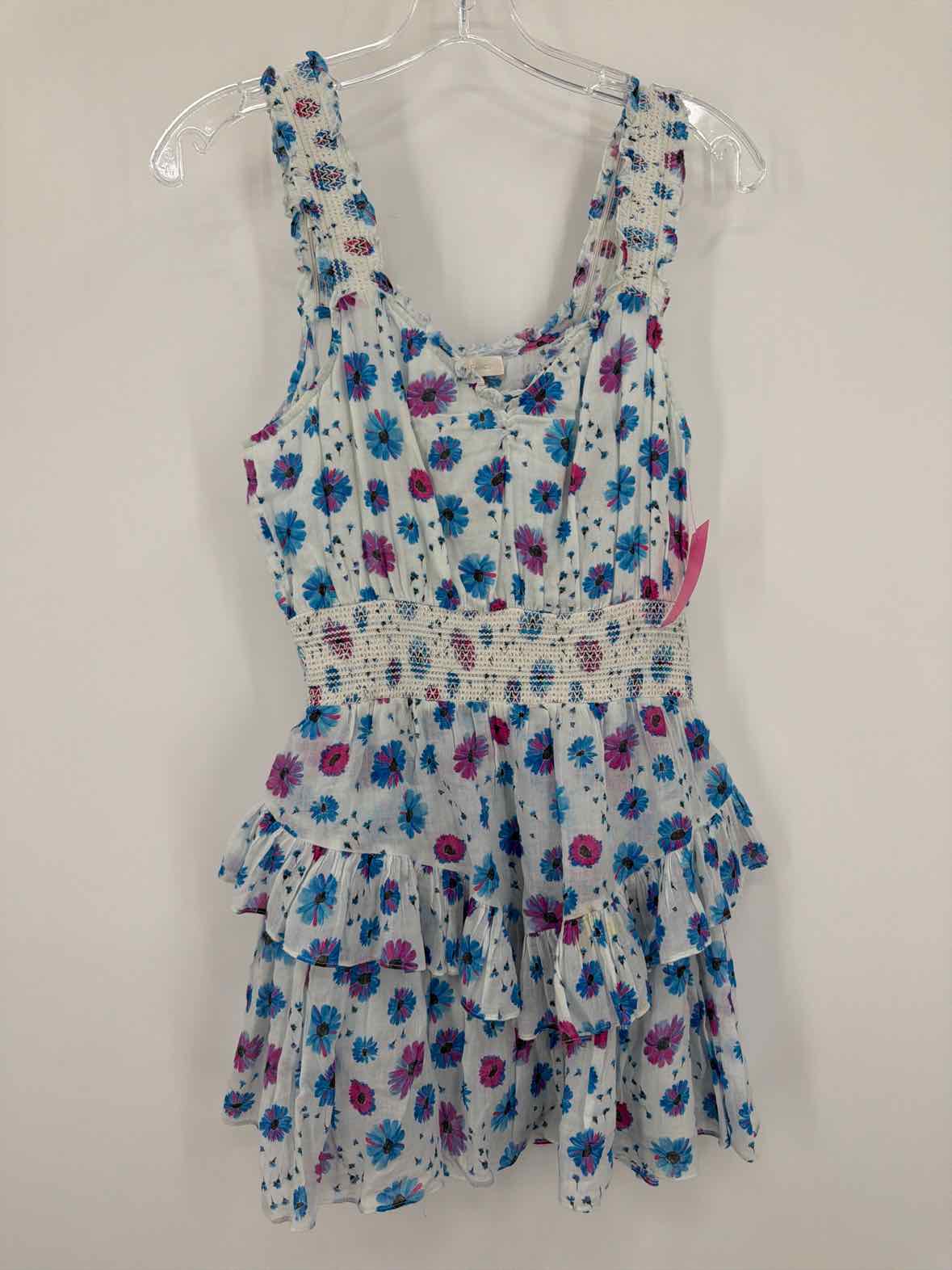 Pre-Owned Love Shack Fancy Blue Size Small Short Sleeveless Dress | True Fashionistas.