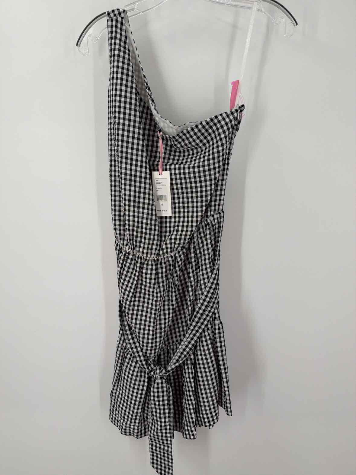 Pre-Owned Vineyard Vines Black Size 12 Check Short Sleeveless Dress | True Fashionistas.
