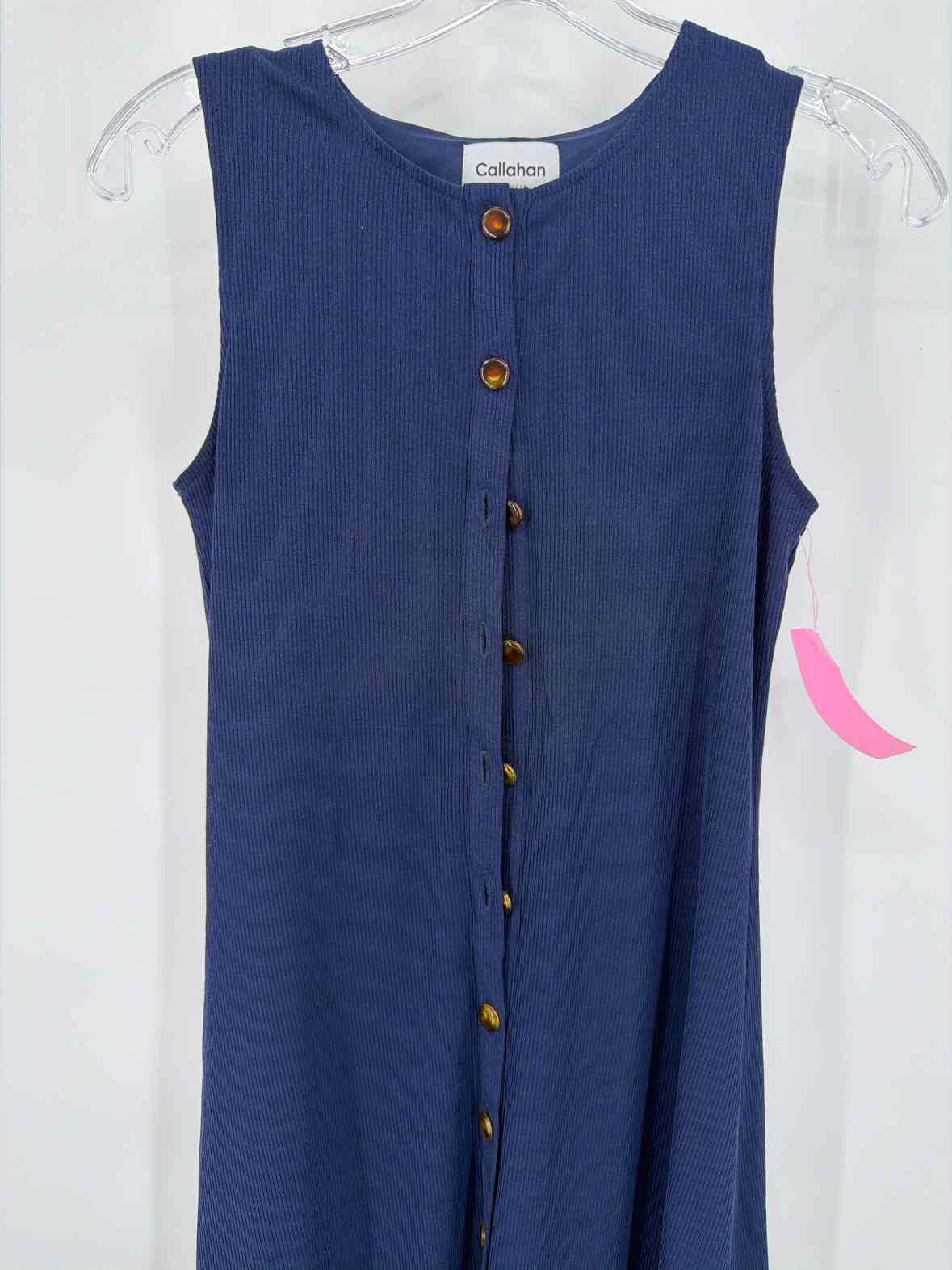 Pre-Owned Callahan Navy Size Small Long Sleeveless Dress | True Fashionistas.