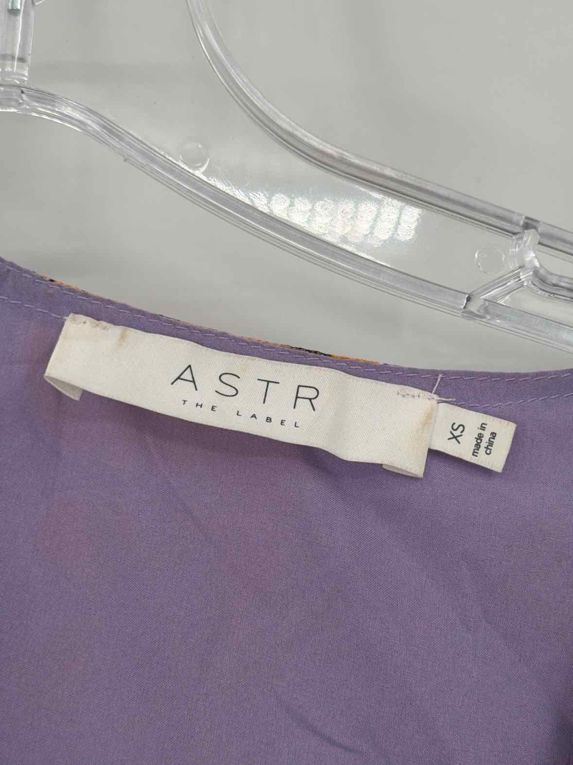 Pre-Owned ASTR Purple Size XS Long Short Sleeve Dress | True Fashionistas.