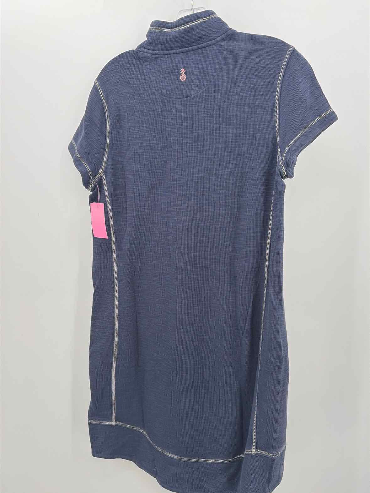 Tommy Bahama Navy Size Medium Knee Length Short Sleeve Dress | True Fashionistas.
