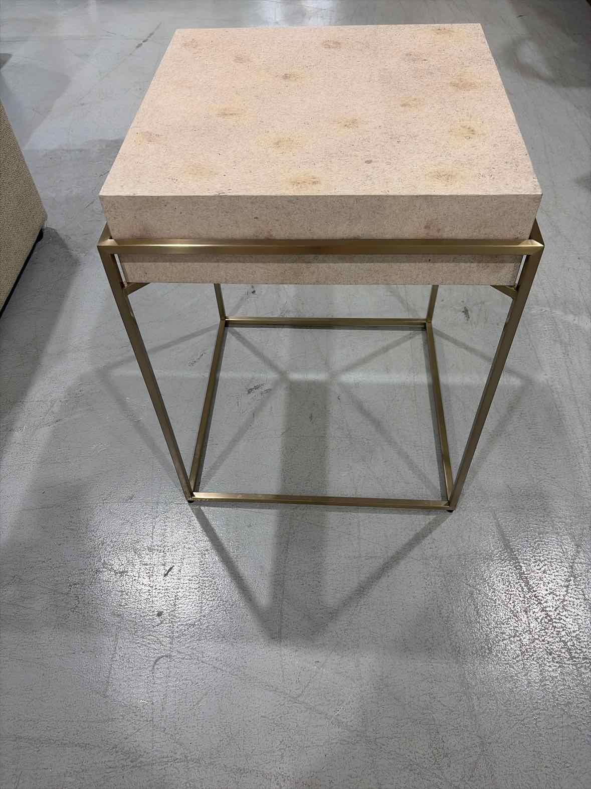Uttermost Tan Living Room End Table | True Fashionistas.