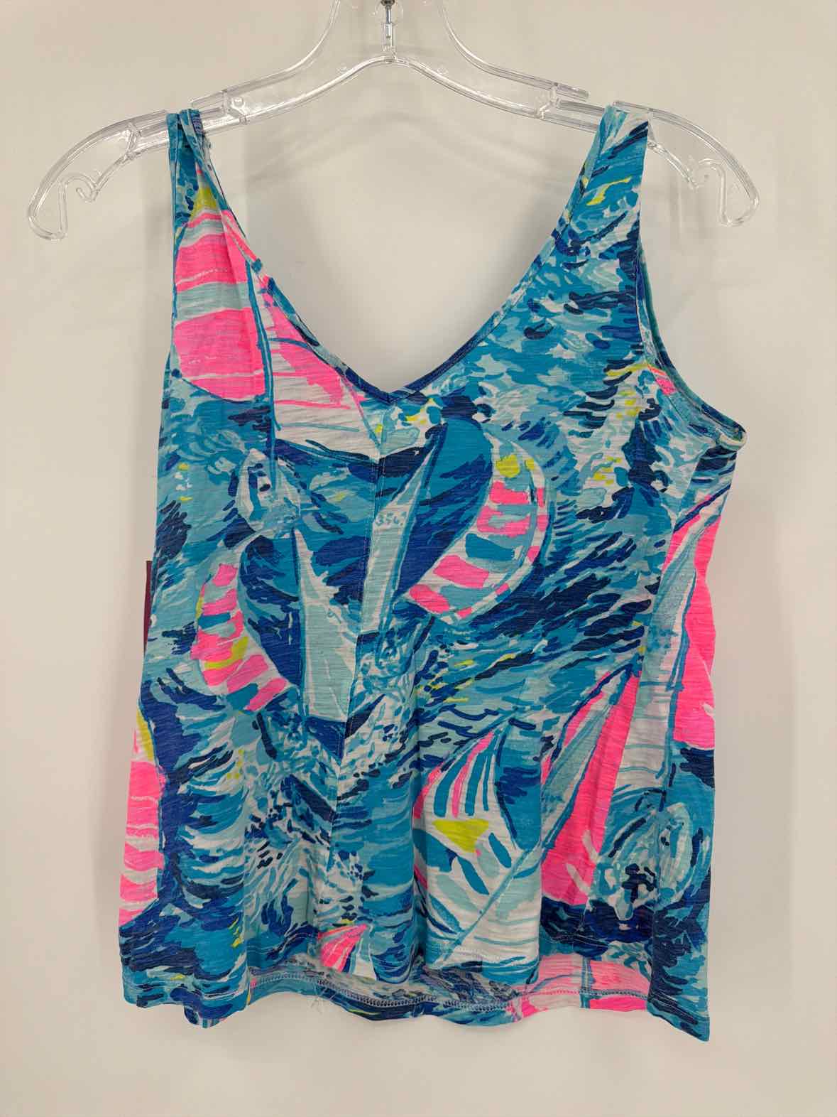 Pre-Owned Lilly Pulitzer Blue Size XS Tank Top | True Fashionistas.