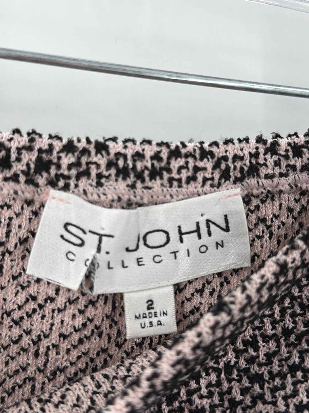 Pre-Owned St John Black Size 2 Knit Pencil Skirt | True Fashionistas.