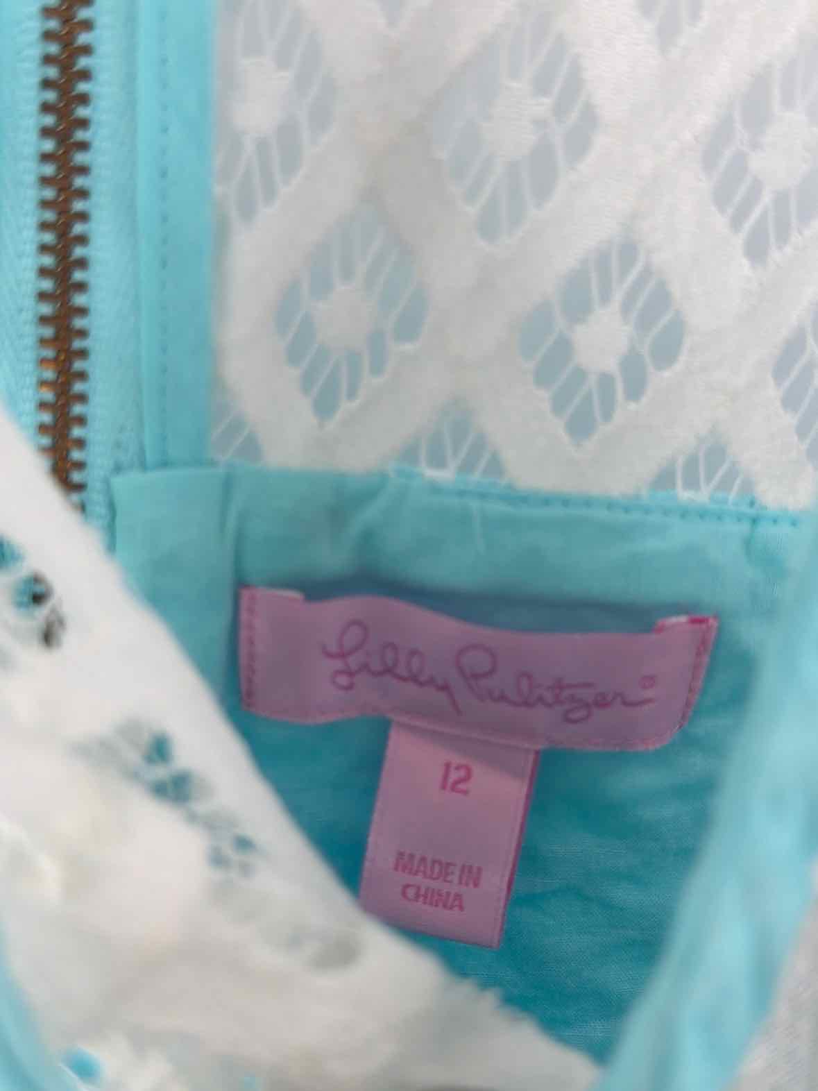 Pre-Owned Lilly Pulitzer Blue Size 12 Short Sleeveless Dress | True Fashionistas.