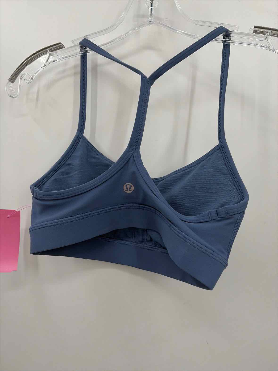Pre-Owned Lululemon Blue Size 2 Athletic Bra | True Fashionistas.