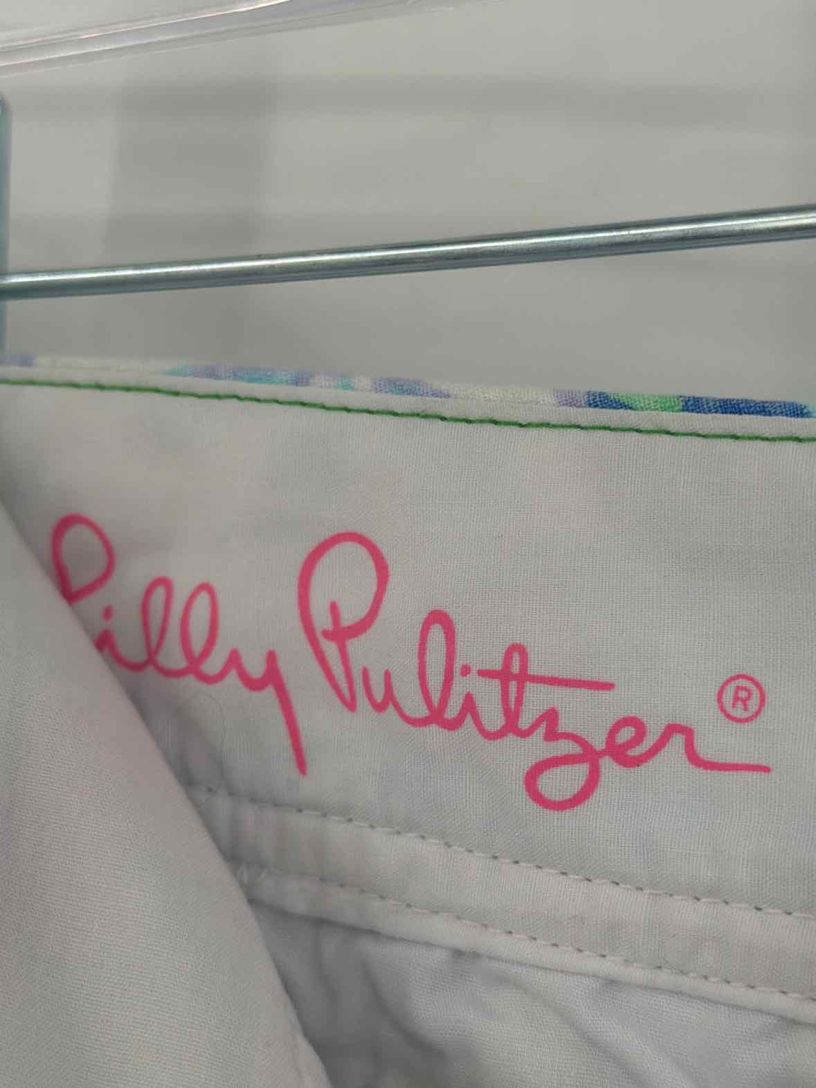 Pre-Owned Lilly Pulitzer Blue Size 00 Callahan Printed Shorts | True Fashionistas.