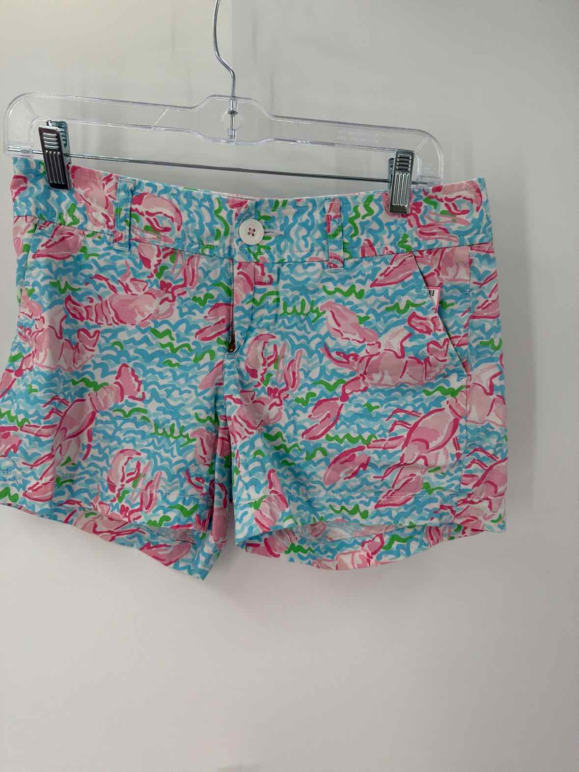 Pre-Owned Lilly Pulitzer Blue Size 0 Callahan Printed Shorts | True Fashionistas.