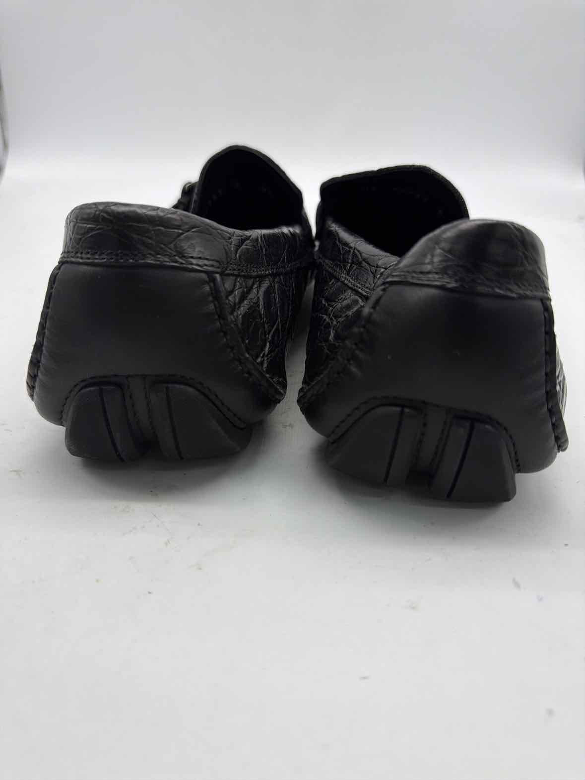 Pre-Owned Salvatore Ferragamo Black 9.5 Slip On Men's Dress Shoes | True Fashionistas.