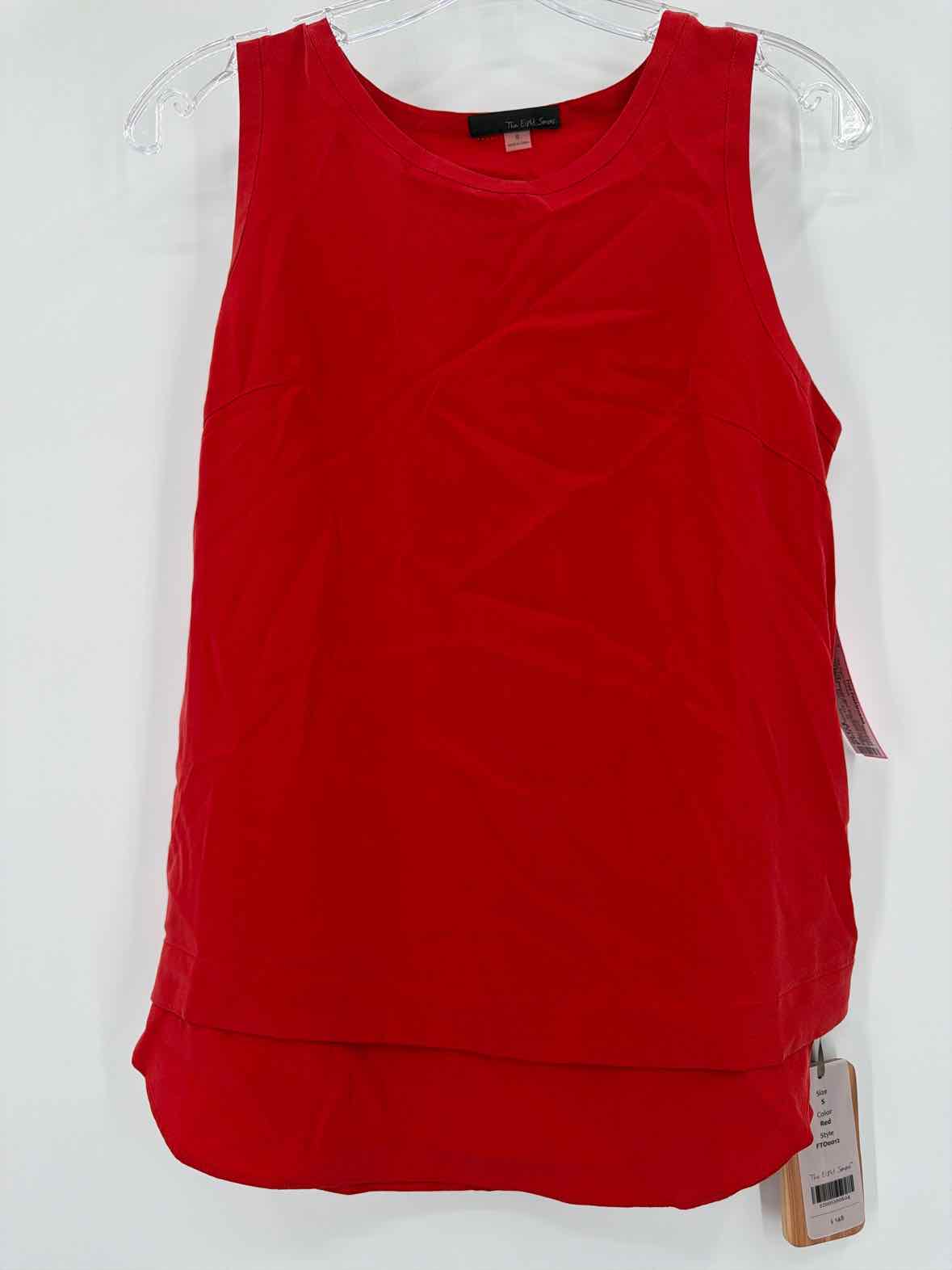 Pre-Owned The Eight Senses Red Size Small Tank Top | True Fashionistas.