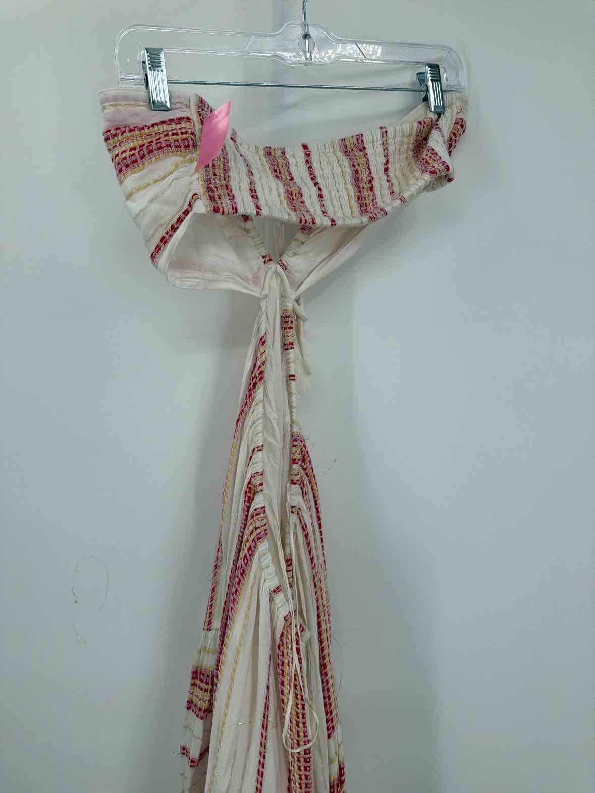 Pre-Owned L Space White Size Large Long Strapless Dress | True Fashionistas.