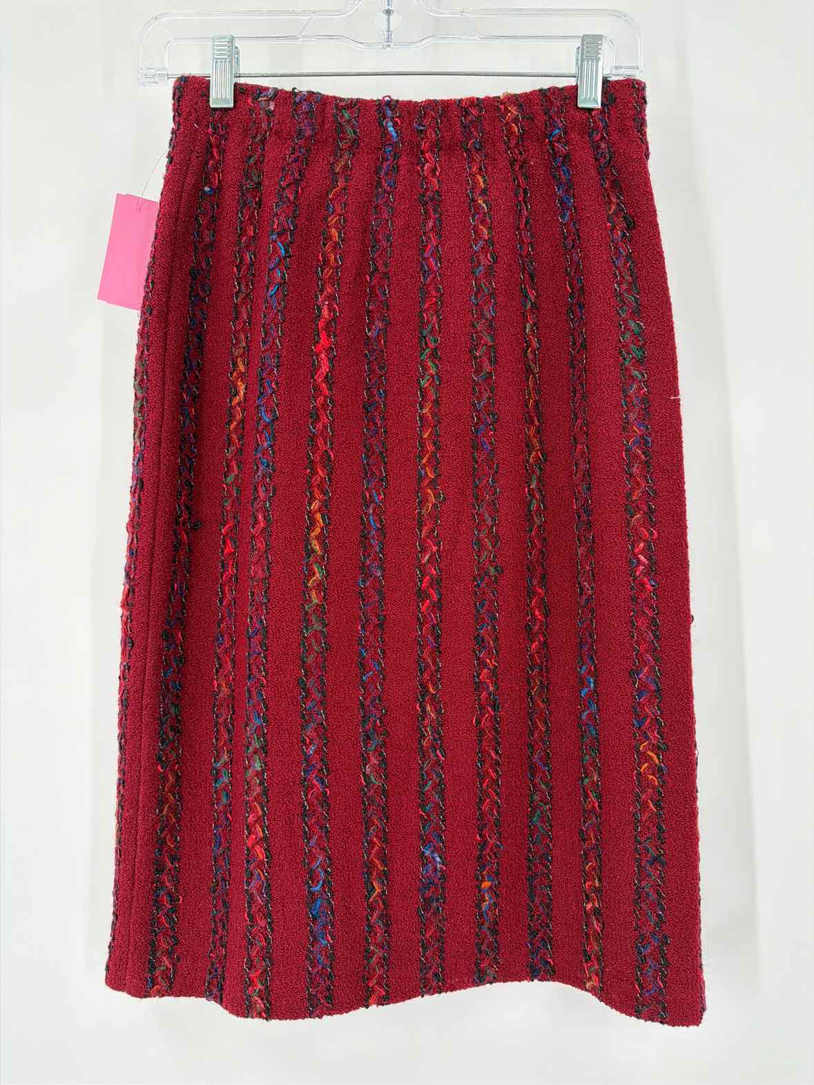 Pre-Owned LIHLI Red Size 8 Knit Pencil Skirt | True Fashionistas.