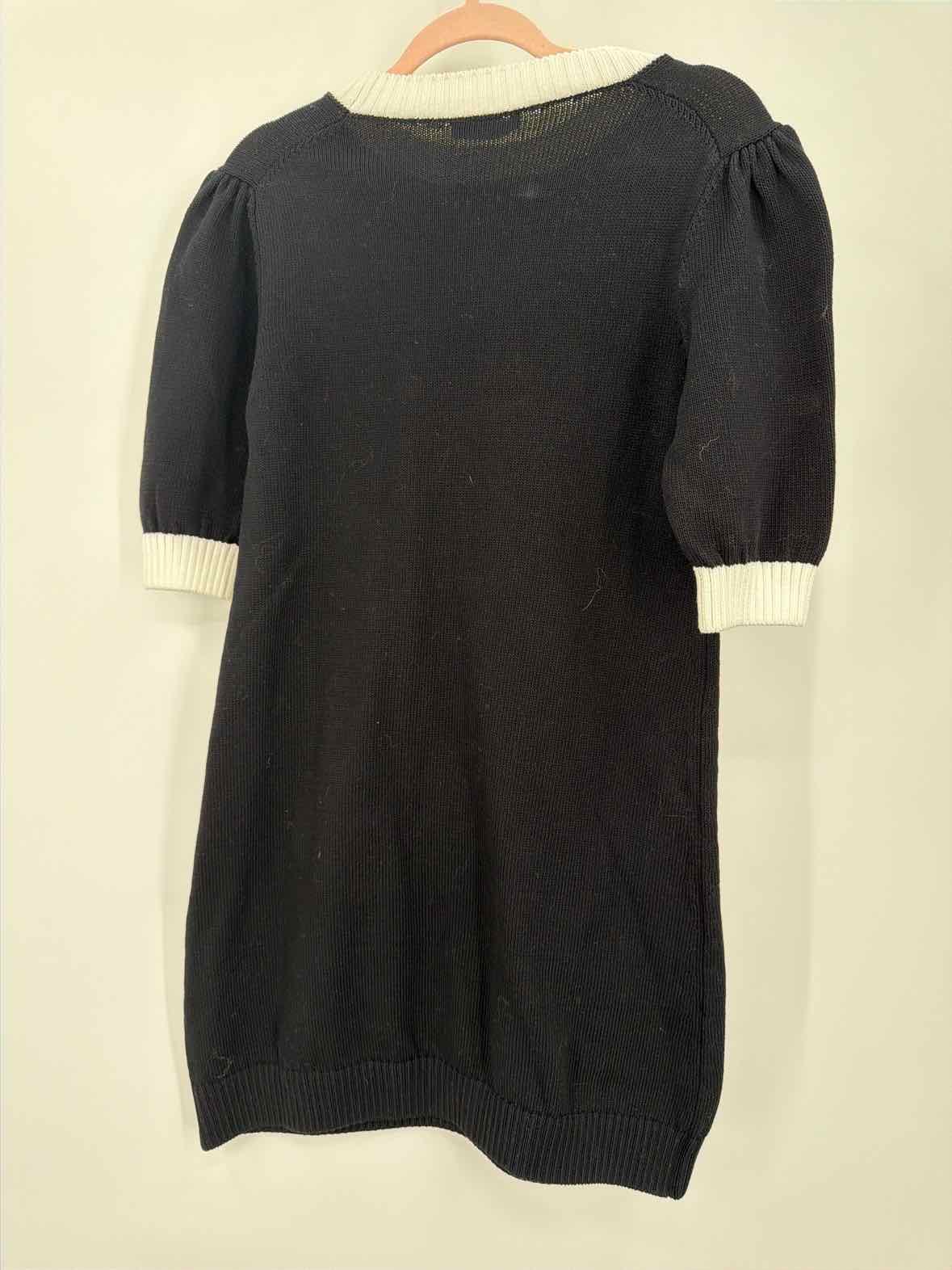 Pre-Owned Prada Black Size 42/8 Knit Short Short Sleeve Dress | True Fashionistas.