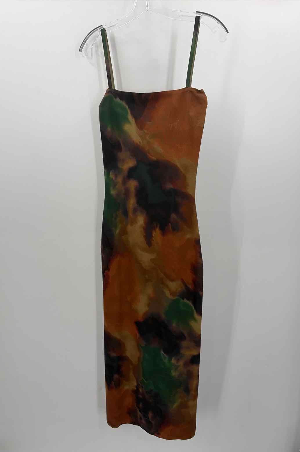 Pre-Owned Zara Brown Size Medium Maxi Sleeveless Dress | True Fashionistas.