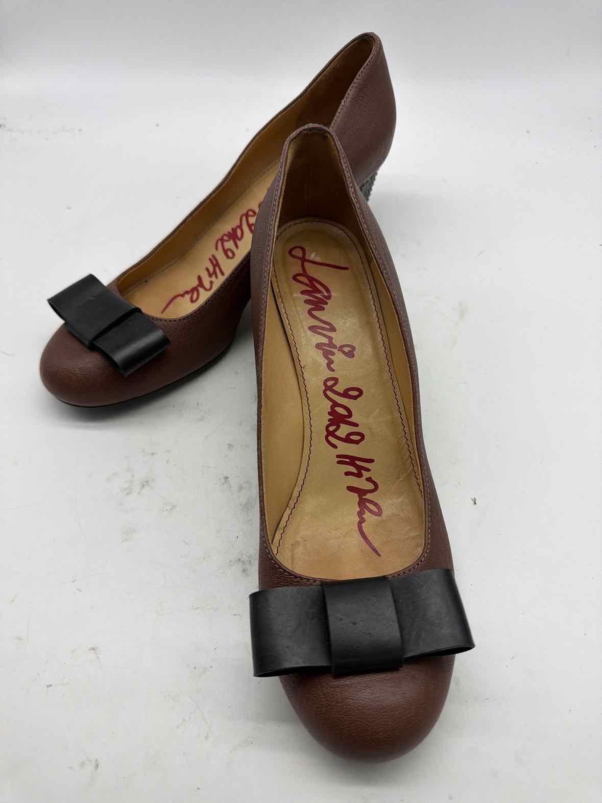Pre-Owned Lanvin Brown Size 12 Block Heels | True Fashionistas.