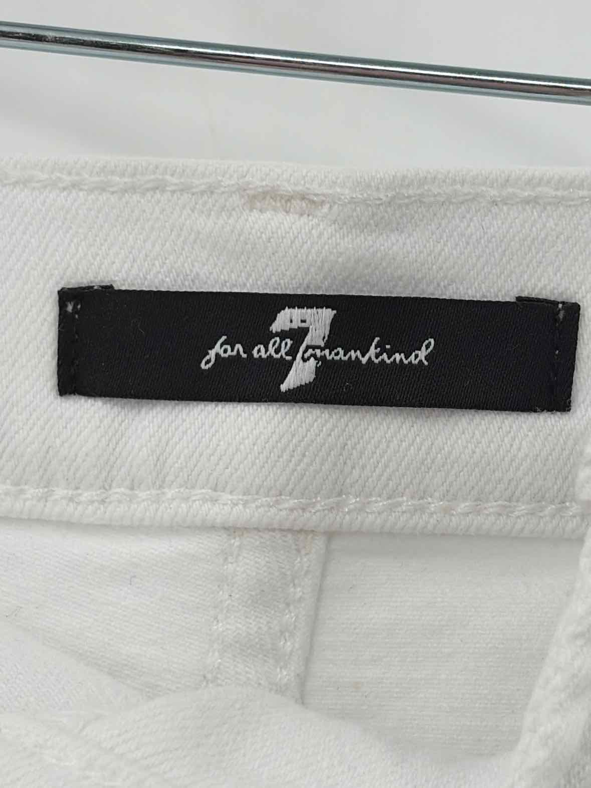 Pre-Owned 7 For All Mankind White Size 29 Denim Shorts | True Fashionistas.