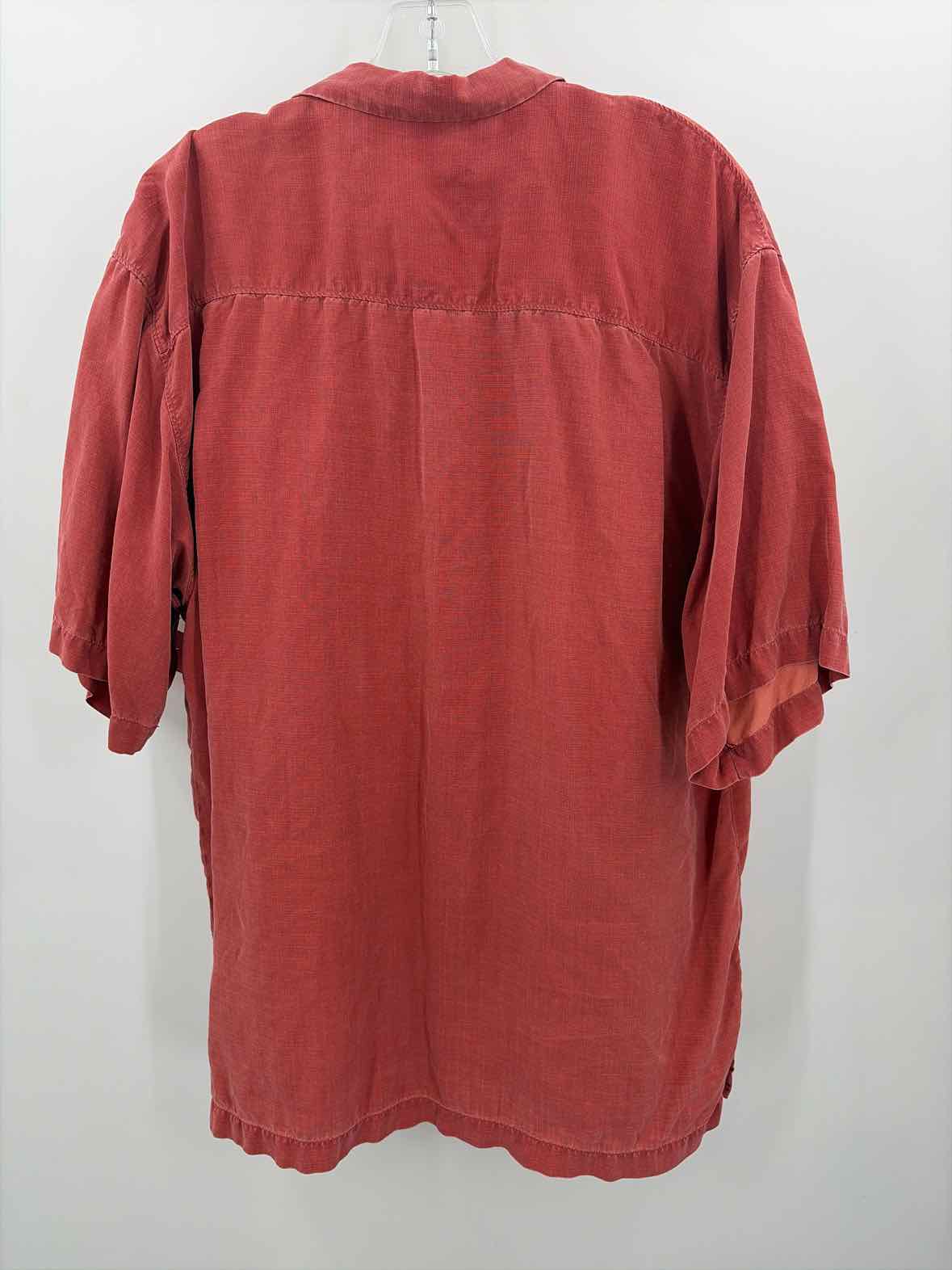 Pre-Owned Tommy Bahama Orange Silk Size Large Men's Button Down | True Fashionistas.
