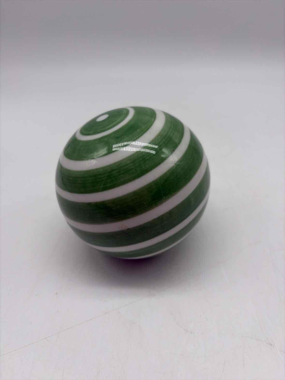 Green & White Decorative Ball | True Fashionistas.