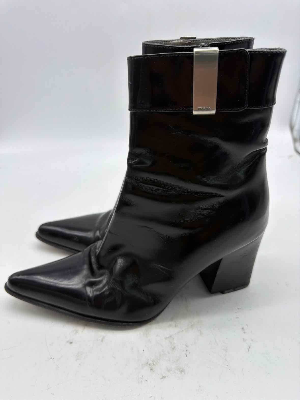 Pre-Owned Prada Black Size 5.5 Ankle Boots | True Fashionistas.