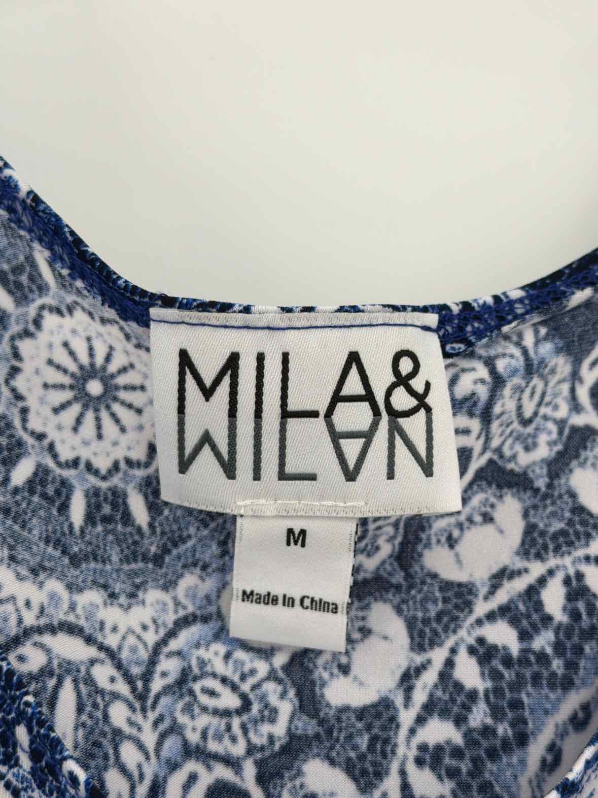 Pre-Owned Mila & Milan Blue Size Medium Blouse | True Fashionistas.
