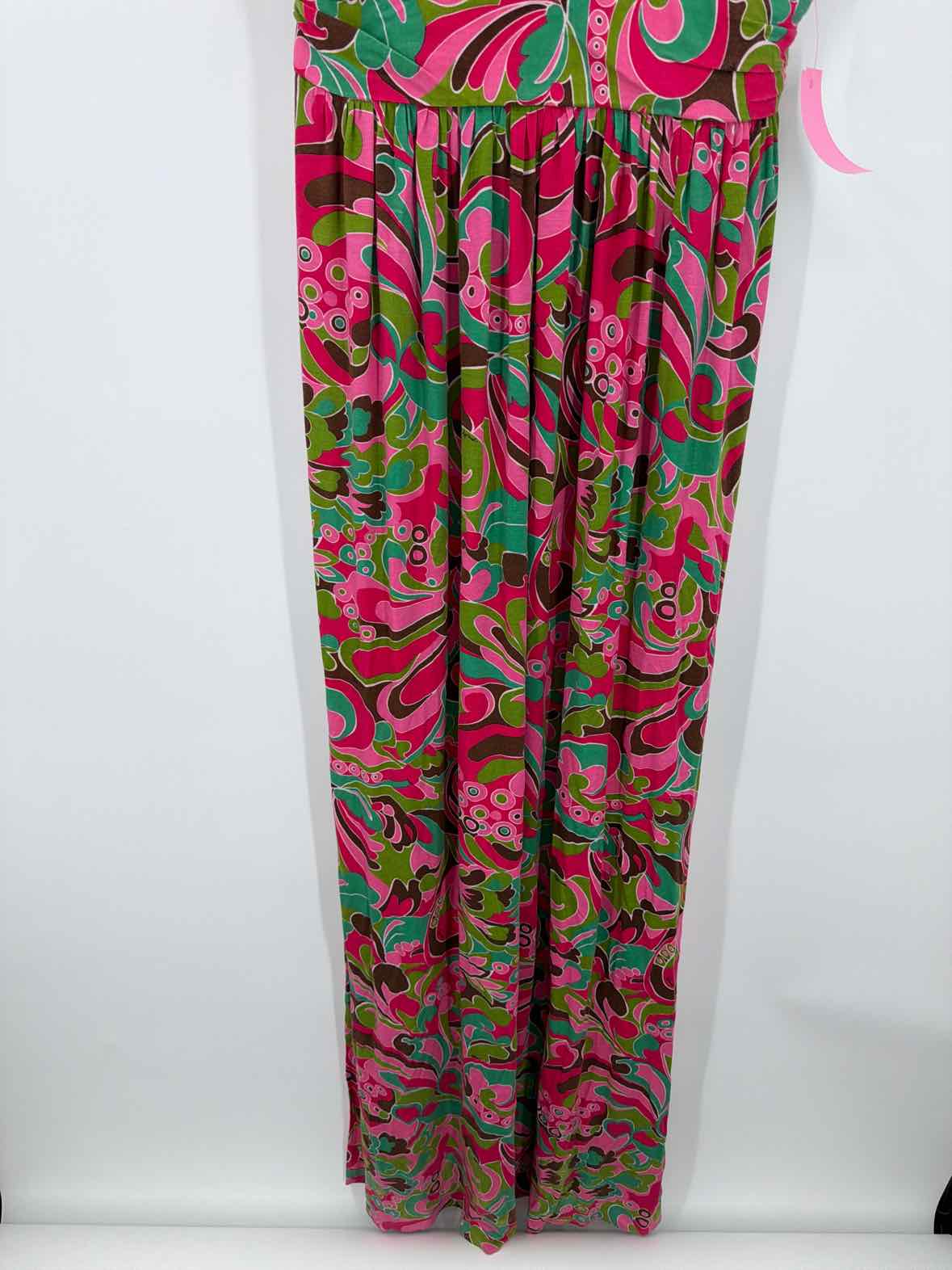 Pre-Owned Milly Pink Size Medium Long Sleeveless Dress | True Fashionistas.