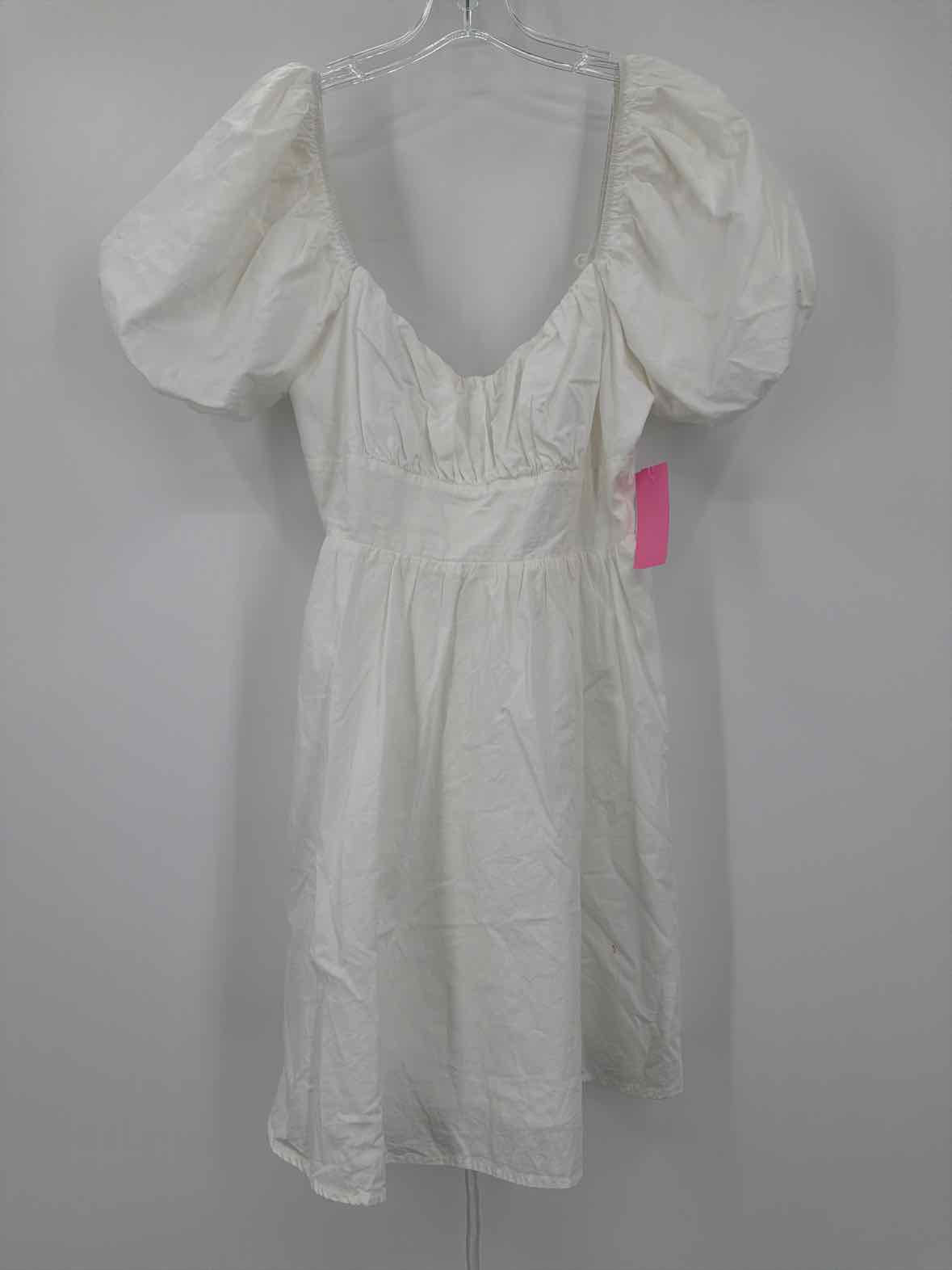 Pre-Owned Altar'd State White Size Large Short Short Sleeve Dress | True Fashionistas.